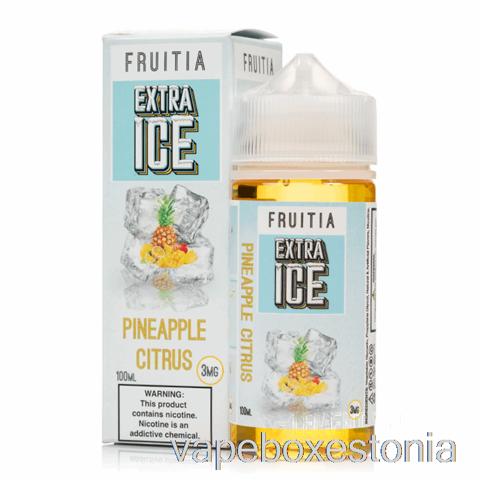 Vape Box Estonia Ananass Tsitruselised - Ekstra Jää - Fruitia - 100ml 0mg